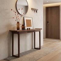 Table d'entrée de luxe minimaliste de style chinois en bois massif de frêne, moderne, nordique, longue, haut de gamme, BANGCHI, écologique
