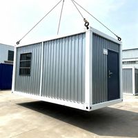 Maison conteneur détachable de 20 pieds, de luxe, modulaire, portable, pour camping, en panneaux sandwich d'acier, pour appartements, escalier, sous-sol