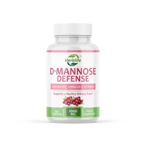 Cápsulas de D-Manosa de Marca Privada OEM ODM, 1000 mg con Arándano, Hibisco y Vitamina C, Apoyo para la Salud del Tracto Urinario para Mujeres y Hombres - Product Image 1