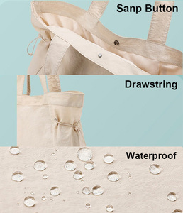 Pop vente <span class=keywords><strong>sac</strong></span> fourre-tout en Nylon léger pour les femmes à la mode étanche grande capacité <span class=keywords><strong>sac</strong></span> de Sport de plein air doublure en coton réutilisable - Product Image 2