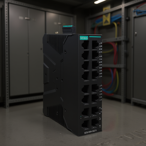 Commutateur géré Moxa SDS-3016-2GTX IEEE 802.3 24V 16 ports Gigabit Ethernet sur rail DIN pour entreprise industrielle - Product Image 3