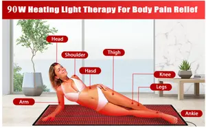 Kerst Grote Rode Lichttherapie Mat Voor Verlichting Van Het Lichaam Pijn. Verbetert Metabolismop