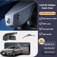 Caméra de tableau de bord universelle pour Lexus, caméra de recul cachée avec WiFi, moniteur de stationnement avec capteur G et enregistrement en boucle