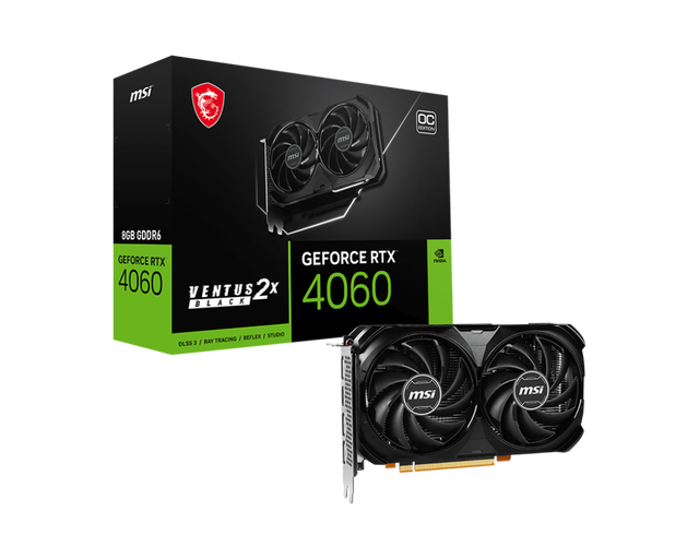 For MSI 2023 Best GeForce RTX 4060 VENTUS 2X BLACK 8G OC for  Geforce Rtx 4060 Graphics Card