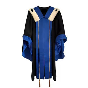 学校用カスタマイズされたアカデミックアパレル博士号卒業式ガウンとトゲ - Product Image 1