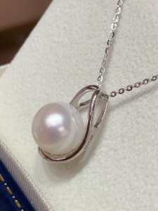Collier élégant en perles d'eau douce naturelles rondes, finement taillées, brillantes et à haute luminosité, pour femme, idéal pour le quotidien et les banquets. - Product Image 5