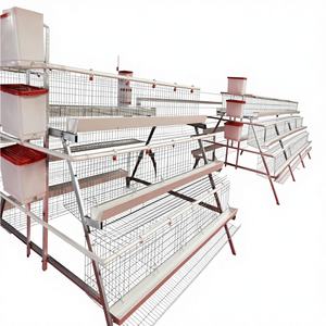 Gabbia per Polli a Tre Livelli con Cinque Porte, Processo di Zincatura a Freddo/Caldo, Facile Installazione, Rinforzata - Product Image 4