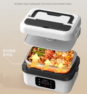 Boîte à lunch électrique USB portable pour camping, voiture, extérieur, isotherme, rechargeable, sans eau, avec affichage numérique LED, capacité 1L, pour le bureau - Product Image 4