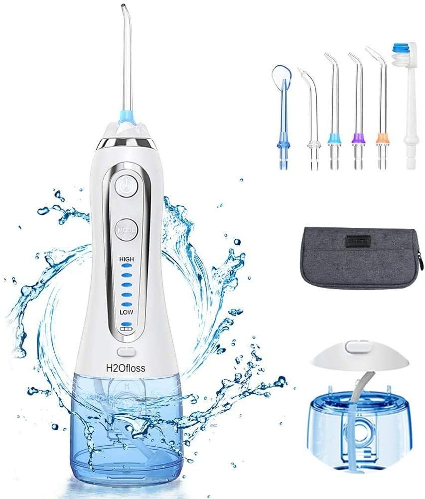 H2ofloss Dental Cordless Oral Irrigator Electric Toothbrush Water Jet Water Flosser For Oral Health