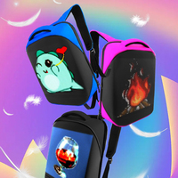 Party Digital Led Bag Mochila multifunción Custom Mini iOS Android Phone App Wireless Edit Message Mochila LED impermeable