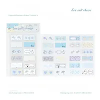 Autocollant décoratif INS coréen pour coque de téléphone, motif Kawaii dessin animé, ailes, nœud, animal, pour scrapbooking, journal, DIY, papeterie