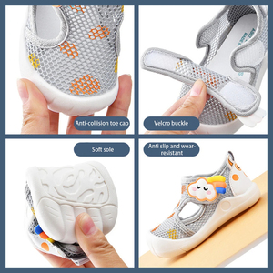 <span class=keywords><strong>Scarpe</strong></span> Estive per Bambini <span class=keywords><strong>con</strong></span> Suola Morbida Antiscivolo, Sandali Traspiranti in Rete per Passeggiate all'Aperto - Product Image 6