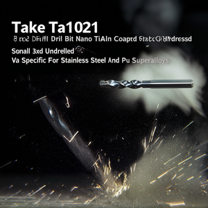 ดอกสว่านคาร์ไบด์ Ttake Ta1021 เคลือบนาโน TiAln 3Xd แบบไม่เจาะรู สำหรับเหล็กกล้าไร้สนิมและโลหะผสมพิเศษ Pu Superalloys - Product Image 3