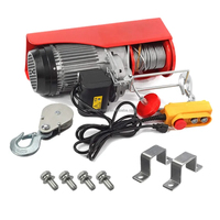 Treuil électrique 220v Mini palan à câble métallique 380v 500kg Petit mini câble métallique électrique 12v 220v