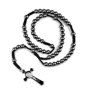 <span class=keywords><strong>Rosario</strong></span> a mano con ciondolo a croce religiosa con personalità con <span class=keywords><strong>rosario</strong></span> a cinque segmenti - Product Image 4