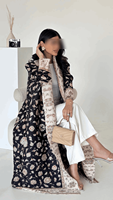 Robe longue ample Leduo, style personnalisé, motifs audacieux, respirante, style modeste, abaya pour musulmanes.