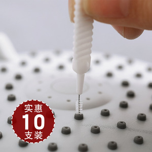 Multi Functional Shower Head Cleaning Brush 10 <b>Pcs</b> Nylon <b>Mini</b> Brush For Bathroom Unclogging - Product Image 2