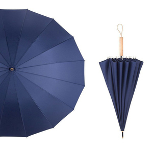 Thiết Kế Thời Trang 16 Sườn Windproof Dài <span class=keywords><strong>PU</strong></span> Leather <span class=keywords><strong>Hook</strong></span> Xử Lý Lady Straight <span class=keywords><strong>Umbrella</strong></span> - Product Image 4