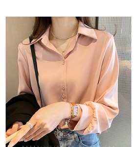 Women's Early Spring Chiffon <strong>Shirt</strong> 2025 Fashion Design Niche Tops Loose Layered White <strong>Shirt</strong> Bottoming <strong>Shirt</strong> - Product Image 4