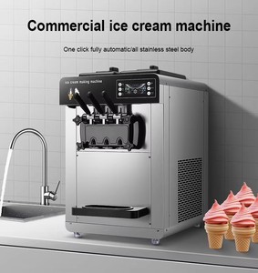 Máy làm kem thương mại mềm phục vụ máy làm kem thép không gỉ cứng Máy làm kem - Product Image 6