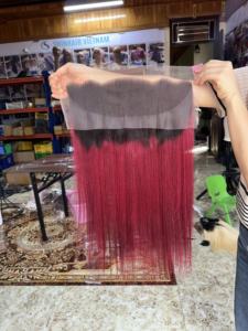 Extensions de cheveux vierges humains vietnamiens, cheveux noirs naturels à double trame pour salon, OEM et approvisionnement en vrac - Product Image 3