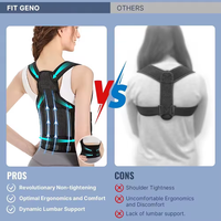 Nouveautés orthèse de soutien dorsal de scoliose réglable personnalisé pour hommes femmes correcteur de Posture de ceinture en néoprène