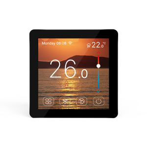 Thermostat intelligent tactile couleur pour chauffage au sol hydraulique, compatible Zigbee WiFi et application Tuya - Product Image 3