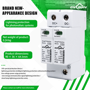 ลดราคาพิเศษ 150V 200V 240V 1200V 2P T1+T2 DC SPD 40kA 7kA Limp CE IEC61643 <span class=keywords><strong>31</strong></span> CYD1 GD PV1200 C18 สำหรับระบบโซลาร์เซลล์ - Product Image 3