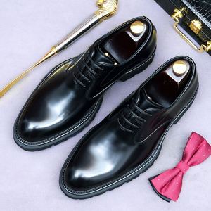 Chaussures rehaussantes ASTON M.JAZZ pour hommes, 4 cm, à lacets, antidérapantes, pour affaires et occasions décontractées, en cuir verni brillant - Product Image 6