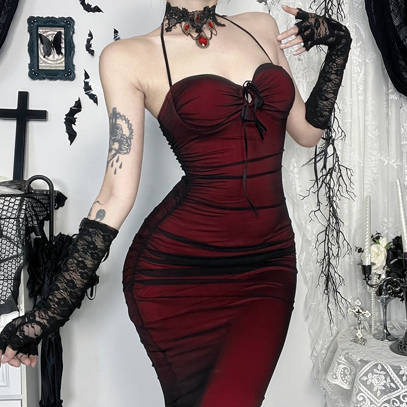 Verified Supplier Red Gothic Dress Sexy Backless Design | Alibaba.com Verified Supplier Red Gothic Dress Sexy Backless Design | Alibaba.com