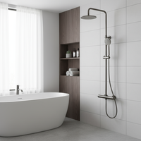 Fournisseur chinois de colonnes de douche murales modernes et faciles à nettoyer, pour salle de bain de luxe