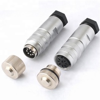 Conectores Circulares AISG IP67 de 8 Pines para Controles Industriales