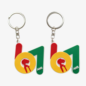 سلسلة مفاتيح مطاطية مخصصة بتصميمك الخاص كهدية للشركة، حلقة مفاتيح مخصصة بالحروف للبيع بالجملة - Product Image 2