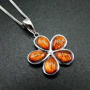 Collar con colgante de flor de Plumeria de madera <span class=keywords><strong>Koa</strong></span> joyería Hawaiana de Plata de Ley 925 - Product Image 3
