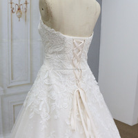 Grande jupe de mariée ligne A 2022, jupe en dentelle française brillante, nouvelle collection d'usine