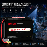 بطارية طائرة بدون طيار VIWIPOW OEM ODM بالجملة، عرض ترويجي لبطارية 14S 28000 مللي أمبير في الساعة، 55.3 فولت، بطارية آمنة للطائرات بدون طيار قابلة للتخصيص