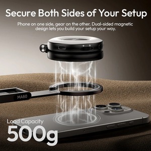 Aluminum Alloy Magnetic Mobile Phone <b>stand</b> Multifunctional Rotating Folding Desktop Handheld Tripod Portable Photography <b>Stand</b> - Product Image 4