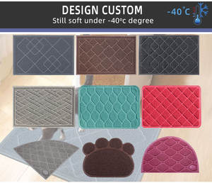 Suministros para mascotas, alfombrillas de <span class=keywords><strong>arena</strong></span> para <span class=keywords><strong>gatos</strong></span> con estampado de patas en varios colores, alfombrillas de <span class=keywords><strong>arena</strong></span> para <span class=keywords><strong>gatos</strong></span> de PVC - Product Image 2