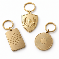 Porte-clés personnalisable avec emblème géométrique, logo de marque, cadeau promotionnel, fournisseur en gros, fabricant
