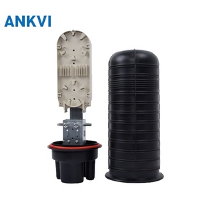 กล่องต่อสายไฟเบอร์ออปติก 48 คอร์ IP68 แบบโดมแนวตั้ง XRT-MS-015 กล่องเชื่อมสายเคเบิลใยแก้วนำแสง 1 เข้า 2 ออก แบบหดด้วยความร้อน - Product Image 5