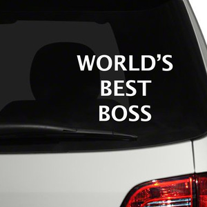 Calcomanía <span class=keywords><strong>para</strong></span> Auto con el Mejor Diseño de Jefe del Mundo, Impresión de Logotipo Personalizado Familiar, Vinilo PVC Impermeable al por Mayor, Adhesivo <span class=keywords><strong>para</strong></span> Puerta de Auto, Adhesivo <span class=keywords><strong>para</strong></span> Carrocería - Product Image 2