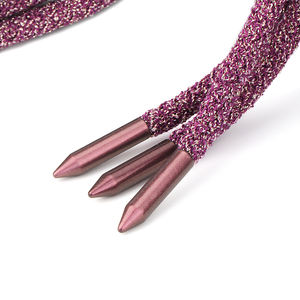 靴ひもメタルチップ供給明るい色のドローコードストッパー靴ひもチップ用メタルアグレットパーカー用ドローコードシューズロープアグレット - Product Image 6