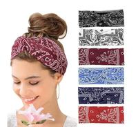 Bandeau torsadé style bohème à motif cachemire, accessoires capillaires quotidiens pour femmes, personnalisable directement de l'usine
