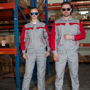 Usine directe de haute qualité coton manches courtes salopette confort vêtements de travail - Product Image 4