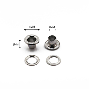 8mm all'ingrosso 4 # indumento occhielli per la borsa accessori borse borse e occhiello in ottone in pelle - Product Image 1