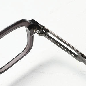 <span class=keywords><strong>Gafas</strong></span> Ópticas de Acetato de 8.0mm de Grosor con Decoración Metálica, Montura Piloto <span class=keywords><strong>para</strong></span> Hombre y Mujer, <span class=keywords><strong>Gafas</strong></span> Graduadas, Monturas Resistentes de Moda, OEM - Product Image 4