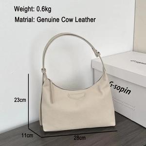 Sac Hobo AndoBag pour femmes, en cuir de vache véritable, sac à main tendance, sac bandoulière, sac à main pour femmes, 91912 - Product Image 3