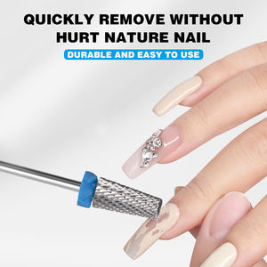 Taladro de uñas de acero de tungsteno profesional, Kit de molienda de cabeza de pulido de pretratamiento, eliminación de piel muerta para pulidores de uñas, estilo ruso - Product Image 2