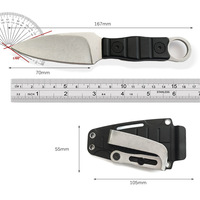 Cuchillo Táctico Ruso de Hoja Fija, Compacto y Versátil OEM para Defensa Personal, Utilidad, Supervivencia, Caza Táctica y Campismo al Aire Libre