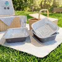 Barquette en aluminium jetable personnalisable pour emballage alimentaire à emporter et grillades